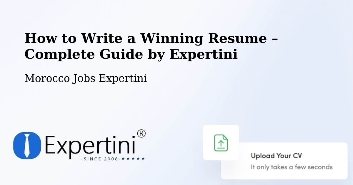 Resume Writing Guide for Job Seekers – Asilah - Asilah, Morocco Jobs Expertini